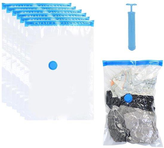 OEM Reise-Compressier-Set - 100 x 80 cm - Handpneumatik - Einbbares - Kleidungs-Enthaertscher - Reisekoffer-Kompressor - 4er Ausführung 2026