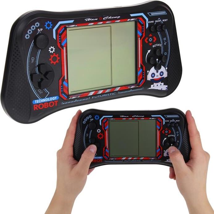 Nobo Kids Elektronisches Spiel Arcade Spielzeug für Kinder Tetris Konsole Sound - Schwarz