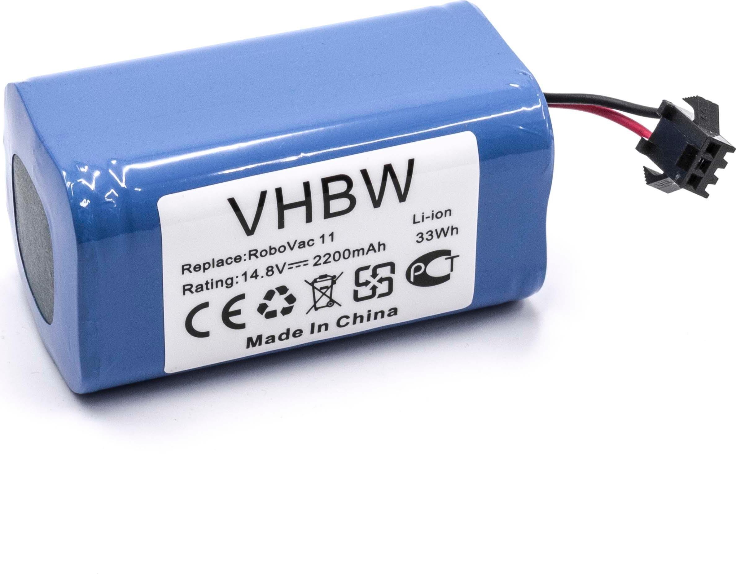 vhbw Akku kompatibel mit Tesvor X500 Pro, S6, Simum 6, T8, S3, X500, V300, Turbo, Simum 9, Simum 8, Simum 7, V6 Staubsauger (2200 mAh, 14,8 V, Li-Ion) 149819173-27