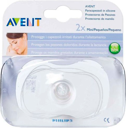 Philips Avent 2 Mini-Nippelhütchen aus Silikon SCF153/01-UNIT
