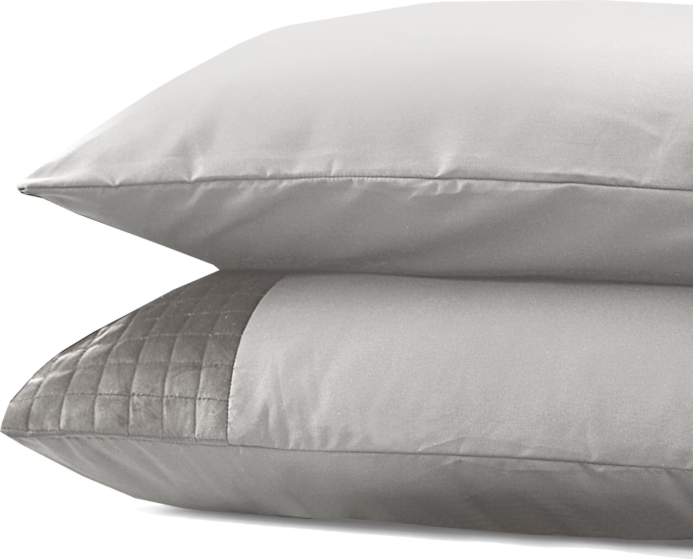 Royal Textile Samtband Sand/grau 2er Pack offen Sand / Grau 60 x 70 cm