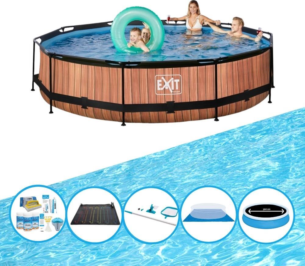 Bazén EXIT Timber Style - rámový bazén ø360x76cm - balenie bazéna