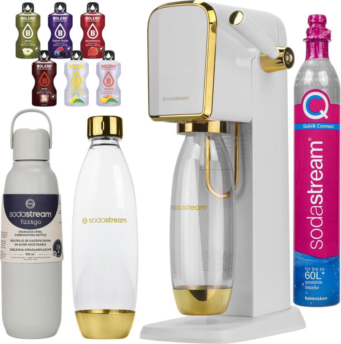 Sodastream Art Gold Saturator + termoska + Bolero