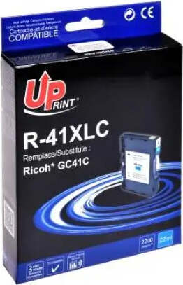 Tintengel UPRINT GC41M, RICOH, 36 ml, 2500 Kopien, 405762, Cyan