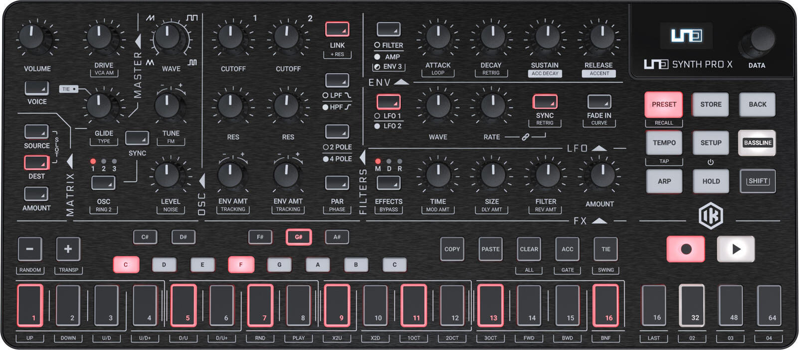 IK Multimedia Uno Synth Pro X - analogue synthesiser IP-UNO-SYNTHPROX