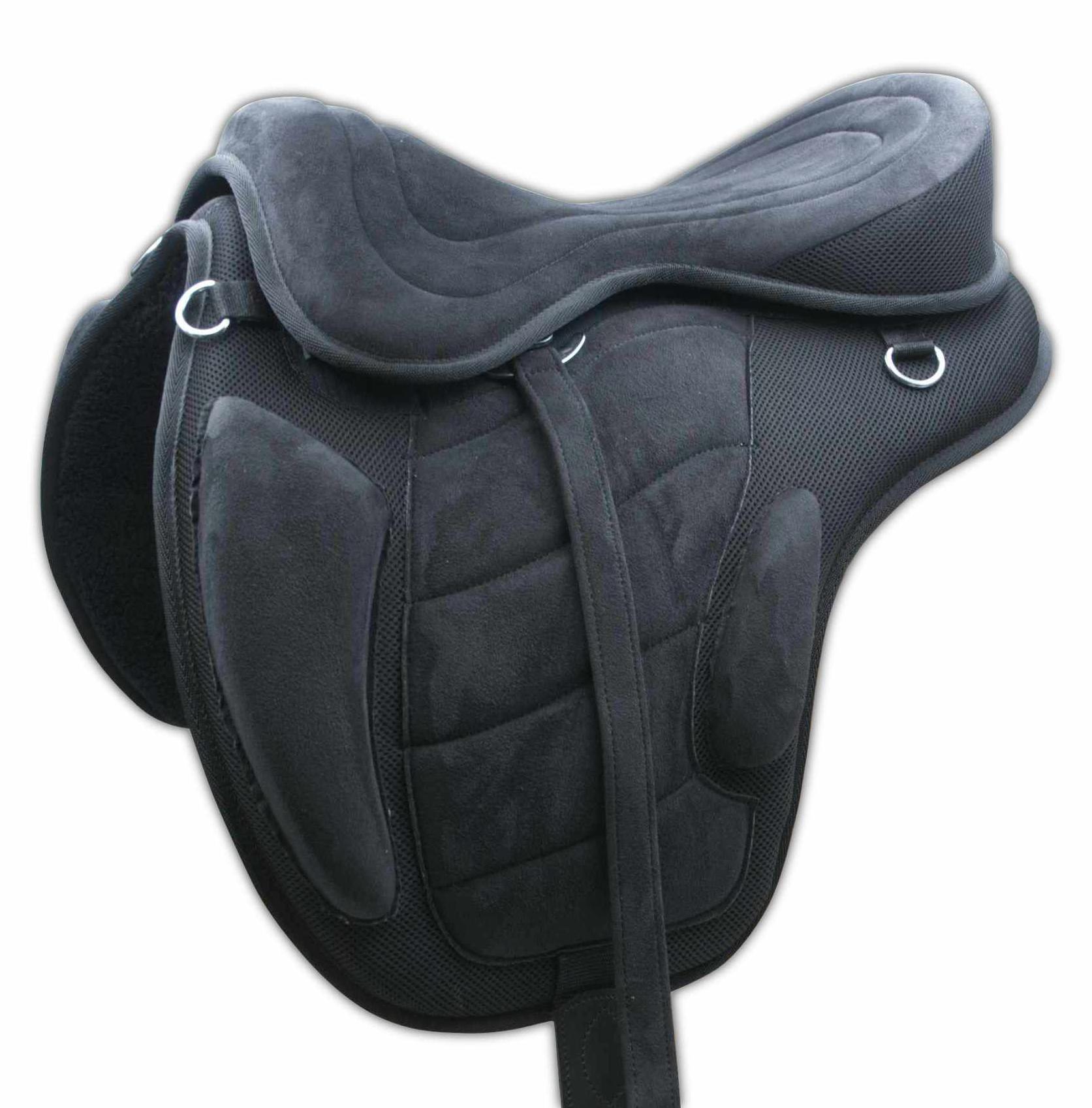 AMKA baumloser Sattel - Set mit Riemen und Gurt leicht und pflegeleicht 12, 16, 17 oder 18zoll in Pink & 12