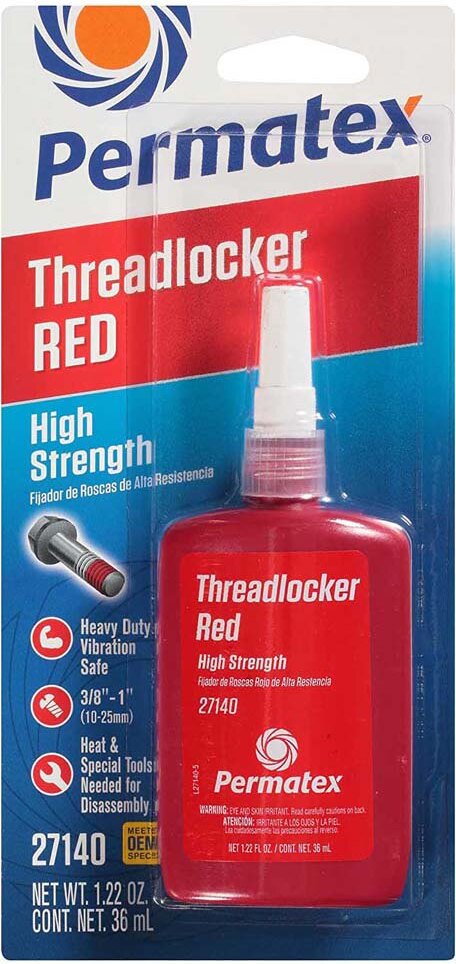 Permatex 271 Gewindesicherung 36ml Rot Rot One Size 180-27140