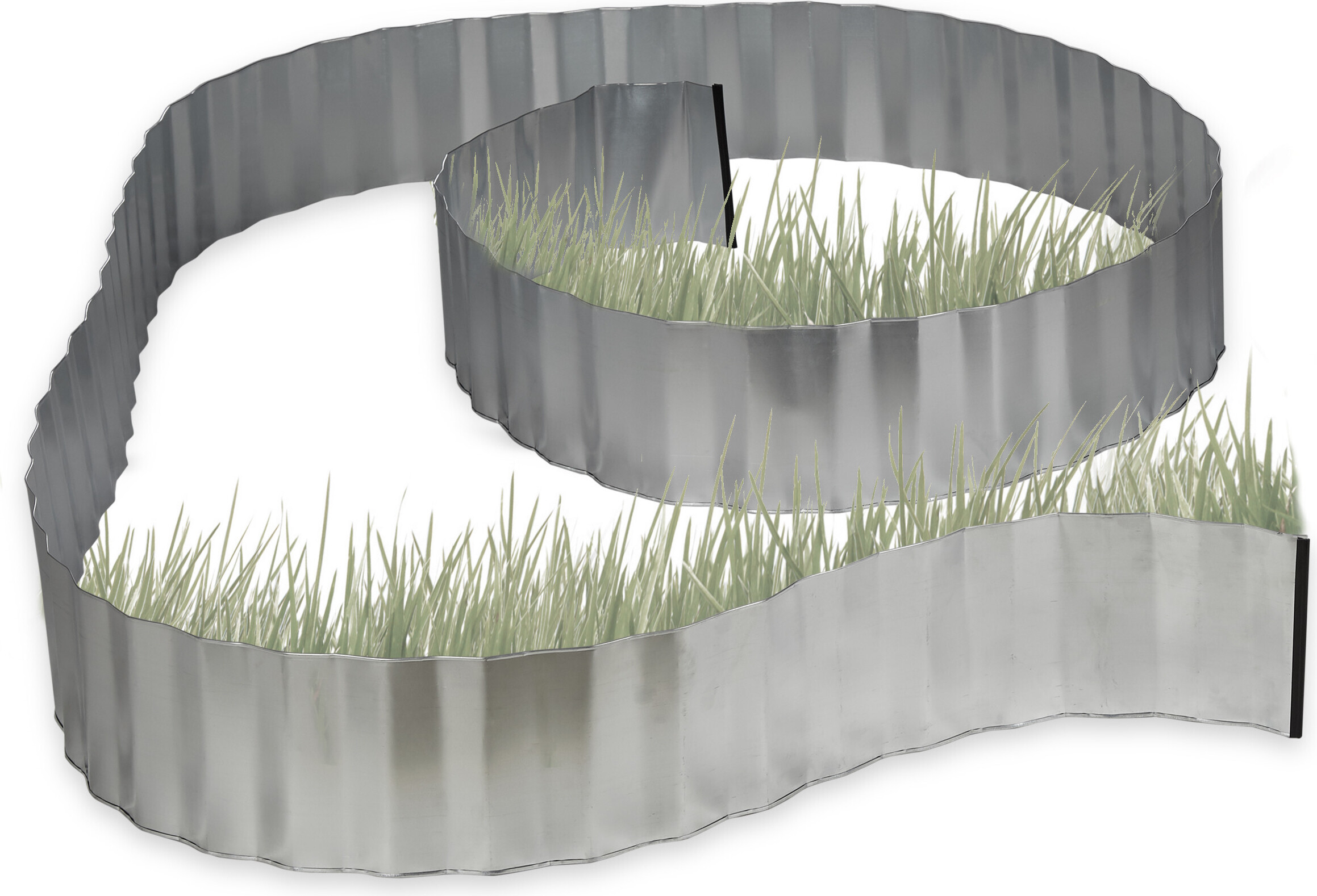 Relaxdays 10020710, Metallumzäunung, Panel, Grenzeinzäunung, Silber, 160 mm, 5000 mm 10020710_0