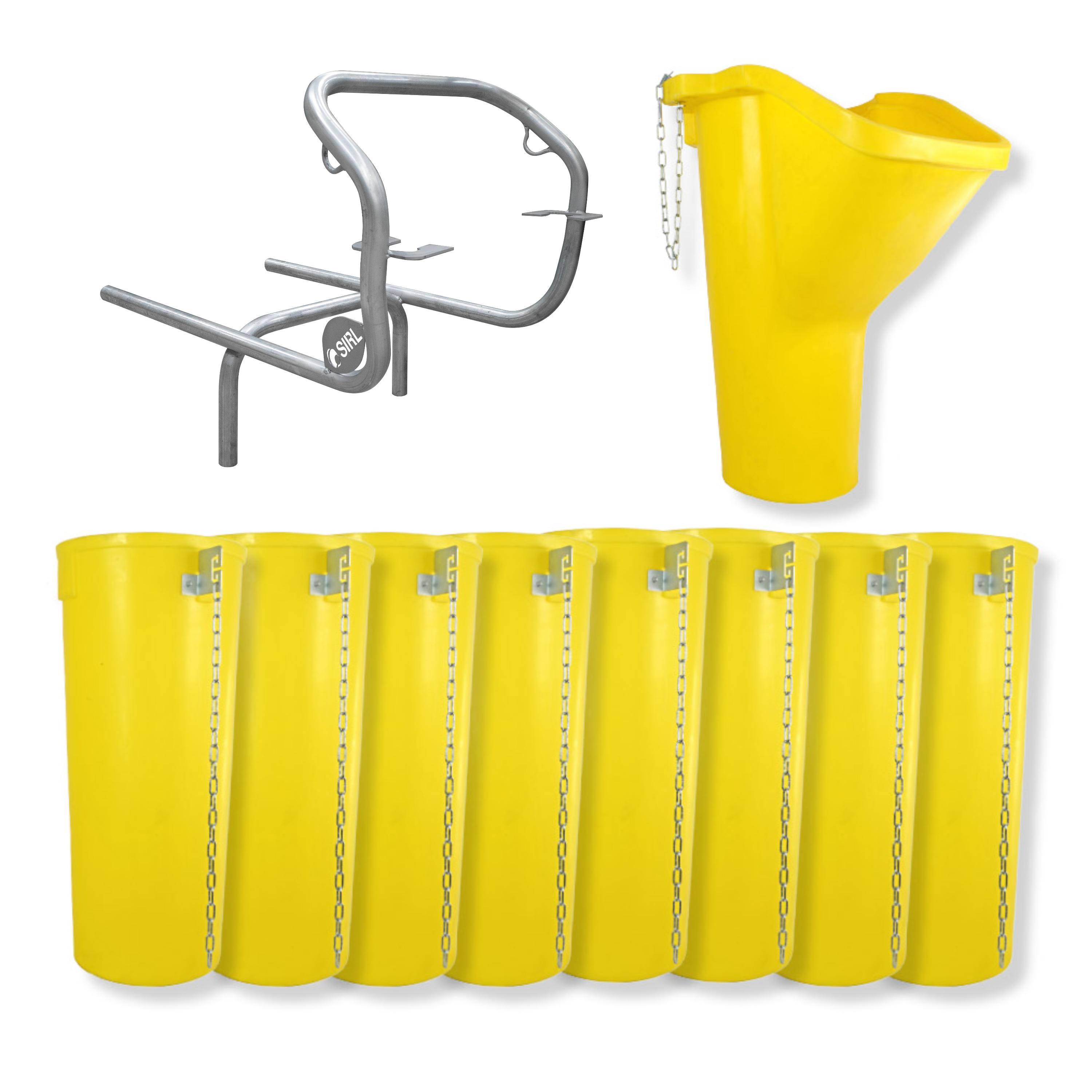 Profi Bauschuttrutsche Schuttrutsche Schuttrutschen Schuttrohr SET (10-tlg 9 m)