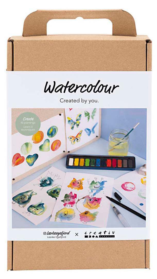 Creativ Company Aquarell Hobbyset für Kinder Malen und kreatives Spielen 977768
