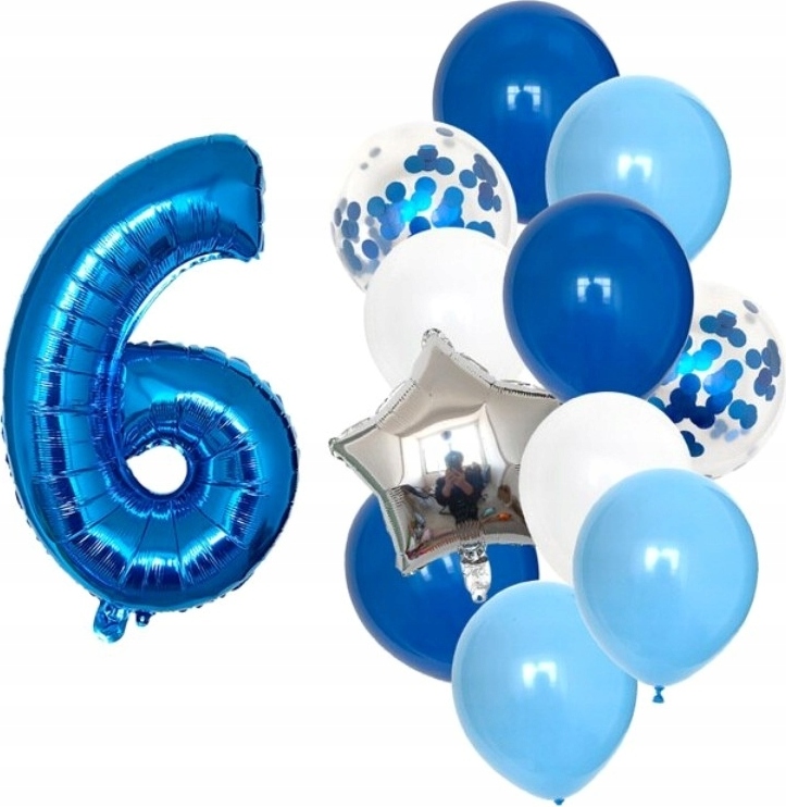 Geburtstag Ballons 12pcs blau Nummer 6 Jahre Kaufland.de