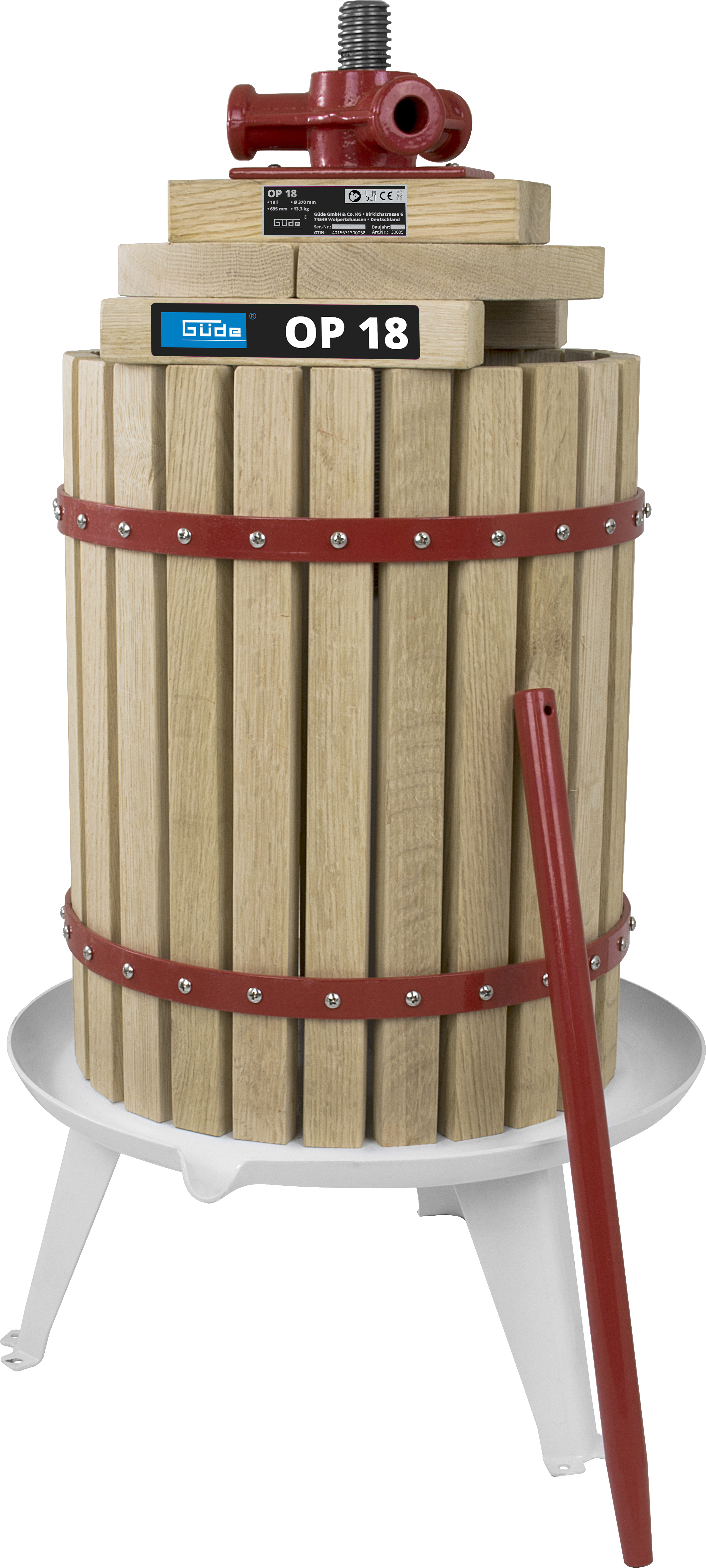 Güde Obstpresse u. Beerenpresse BP 18 30005