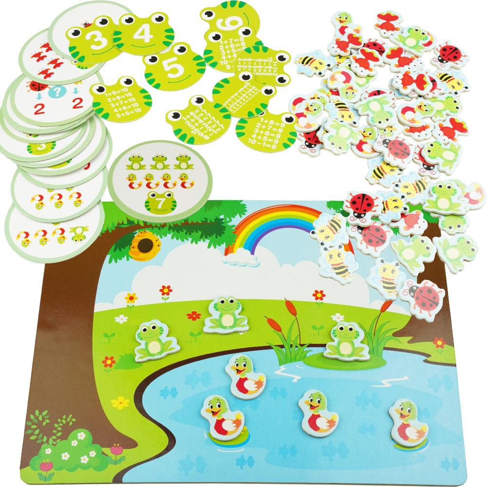 KinderSafe Buntes Holzpuzzle mit Magnetpuzzle