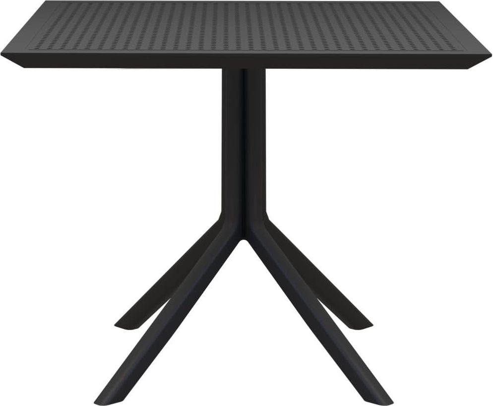 Tisch 80x80cm - Bisto-Tisch - Witterungsbeständiges Polypropylen, UV-beständig | Farbe: Schwarz