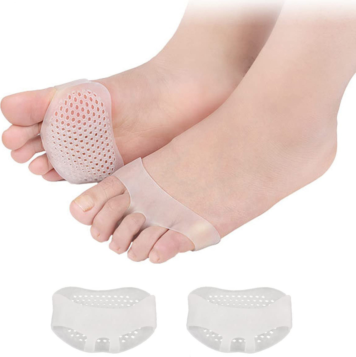 INF Vorfußpolster zur Schmerzlinderung, Gel, transparent, 5 Paar 71246334