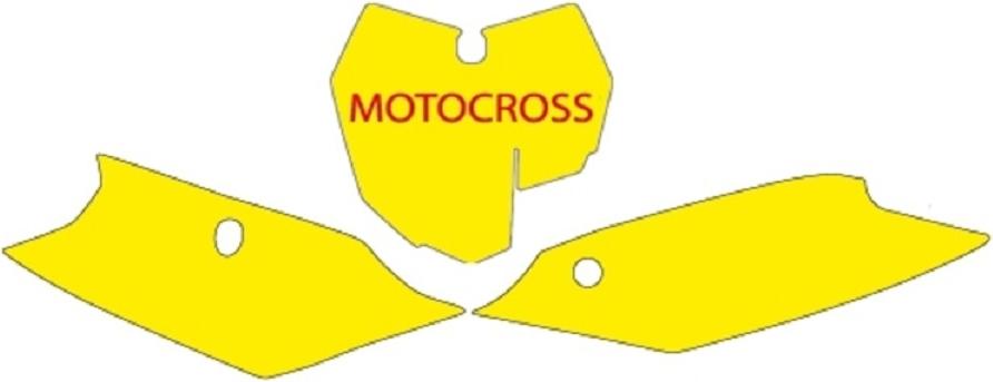 STARTNUMMERNFELDER WEISS BLACKBIRD passend für KTM