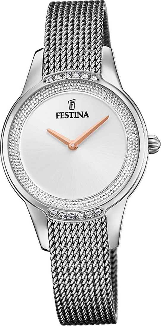 Festina Dámske hodinky z nehrdzavejúcej ocele F20494/1 Náramkové hodinky strieborné Mademoiselle D2UF20494/1