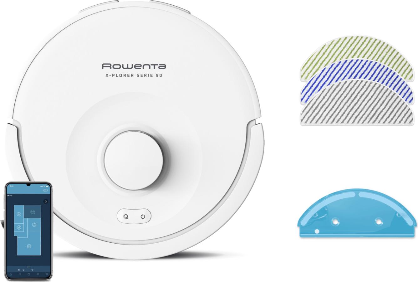 Rowenta X-Plorer RR8777WH Roboter-Staubsauger 0,26 l Beutellos Wei