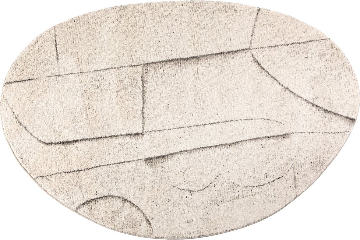 ALL Tapis Norman forme Galet Naturel 160 x 230