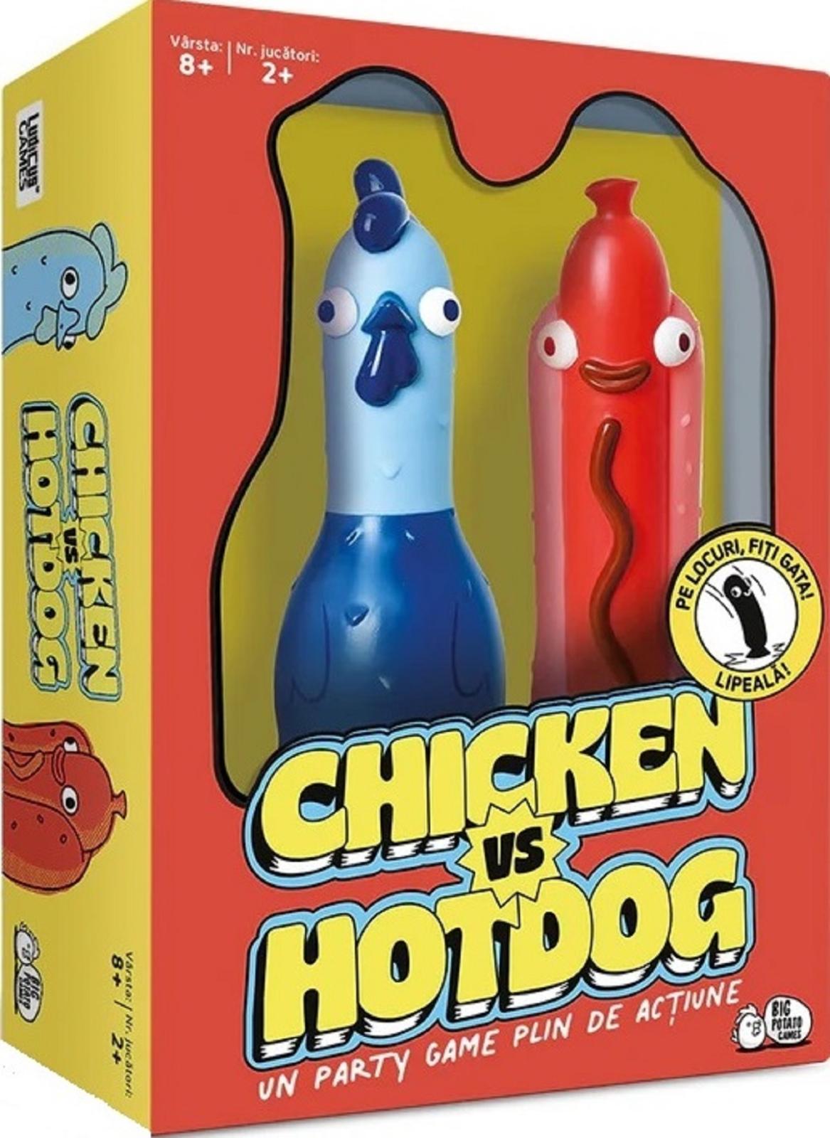 Ludicus Games Chicken vs Hotdog – Ein actionreiches Partyspiel (Rumänische Ausgabe)