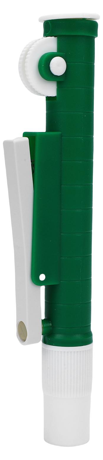 Gistuch 10-ml-Pipettenpumpe zum Pipettieren grüner Flüssigkeiten für die Laborforschung mit Kunststoff- und Glaspipetten