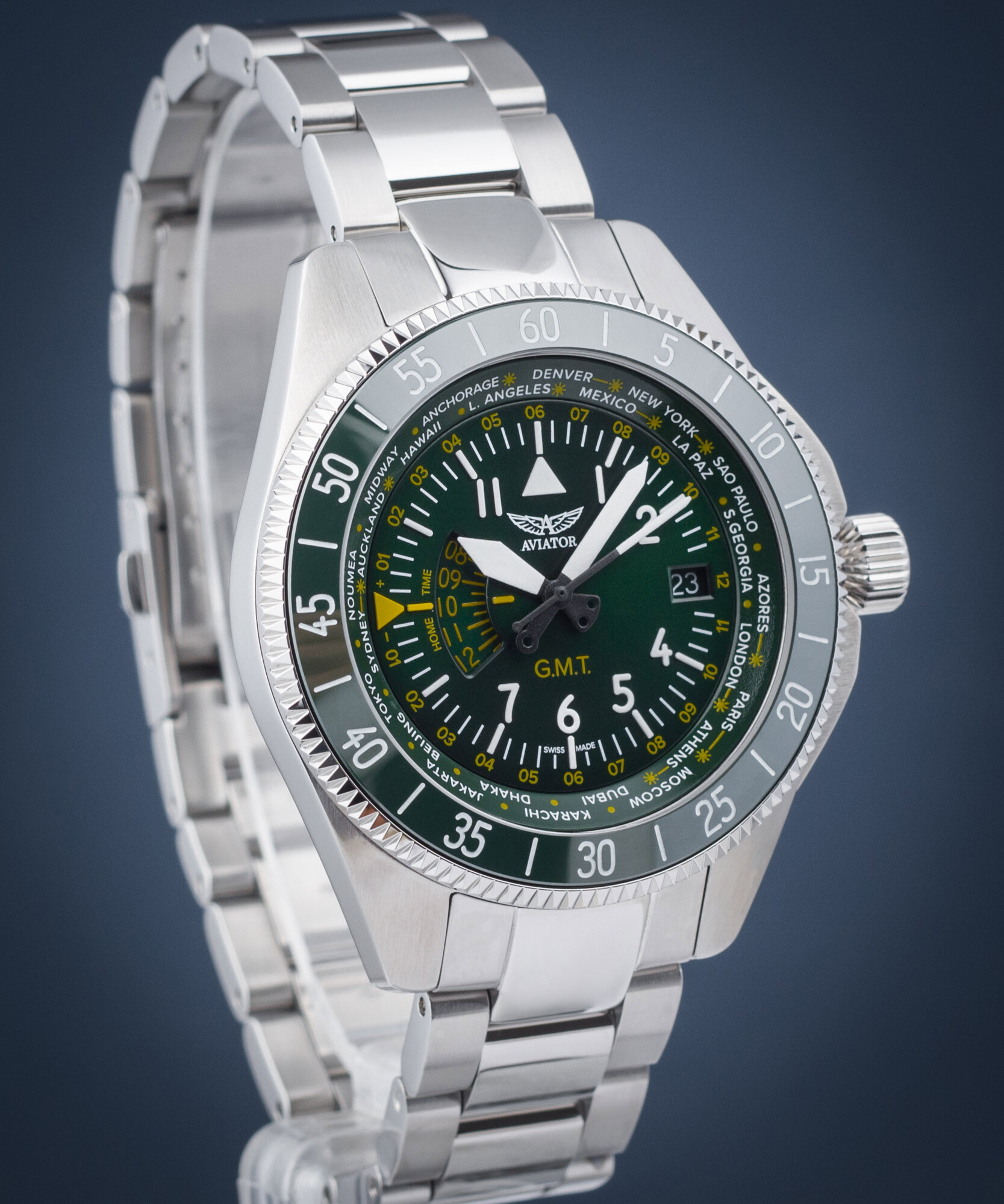 Pánske hodinky Aviator Airacobra GMT