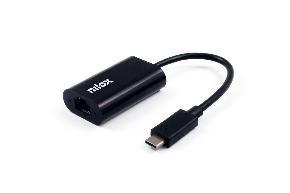 Nilox ADATTATORE USB C - RJ45 M/H Vstavaný Ethernet / WLAN 1000 Mbit/s