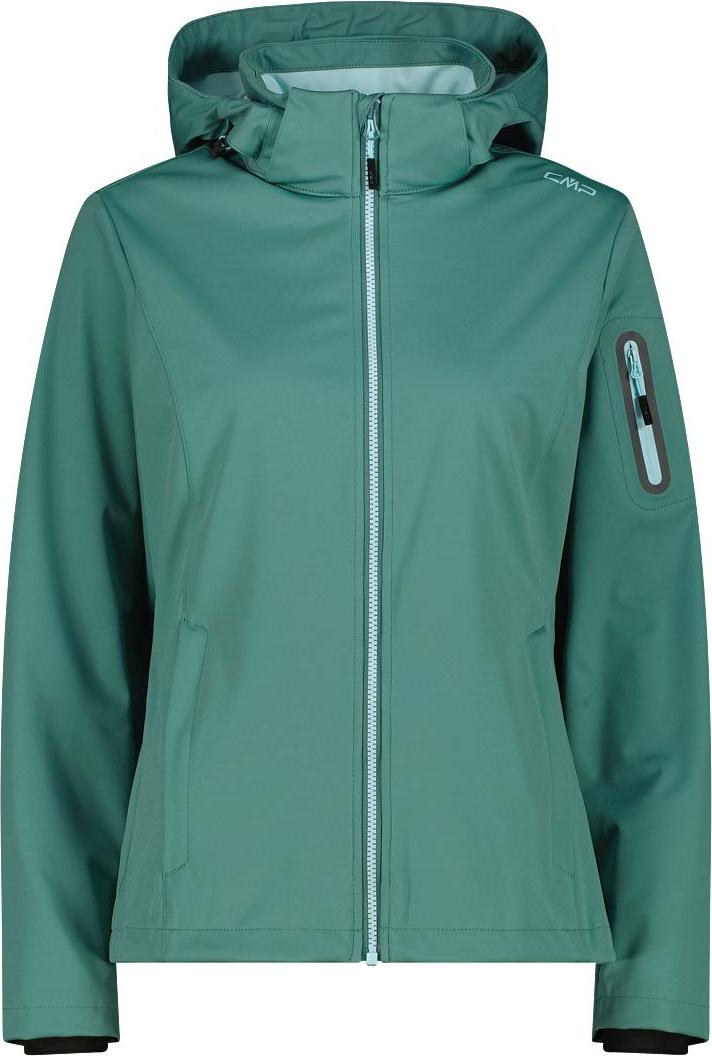 Cmp Woman Jacket Zip Hood Agave Agave 36 39A5016