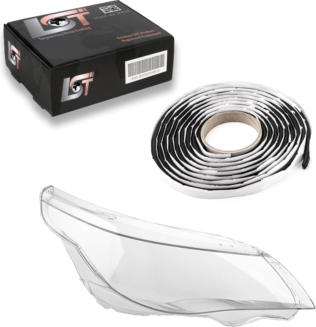 LST Scheinwerfer Glas Streuscheibe Schutzscheibe rechts für BMW 5er E60 E61 01-10 NLP-0114 + NLP-0157