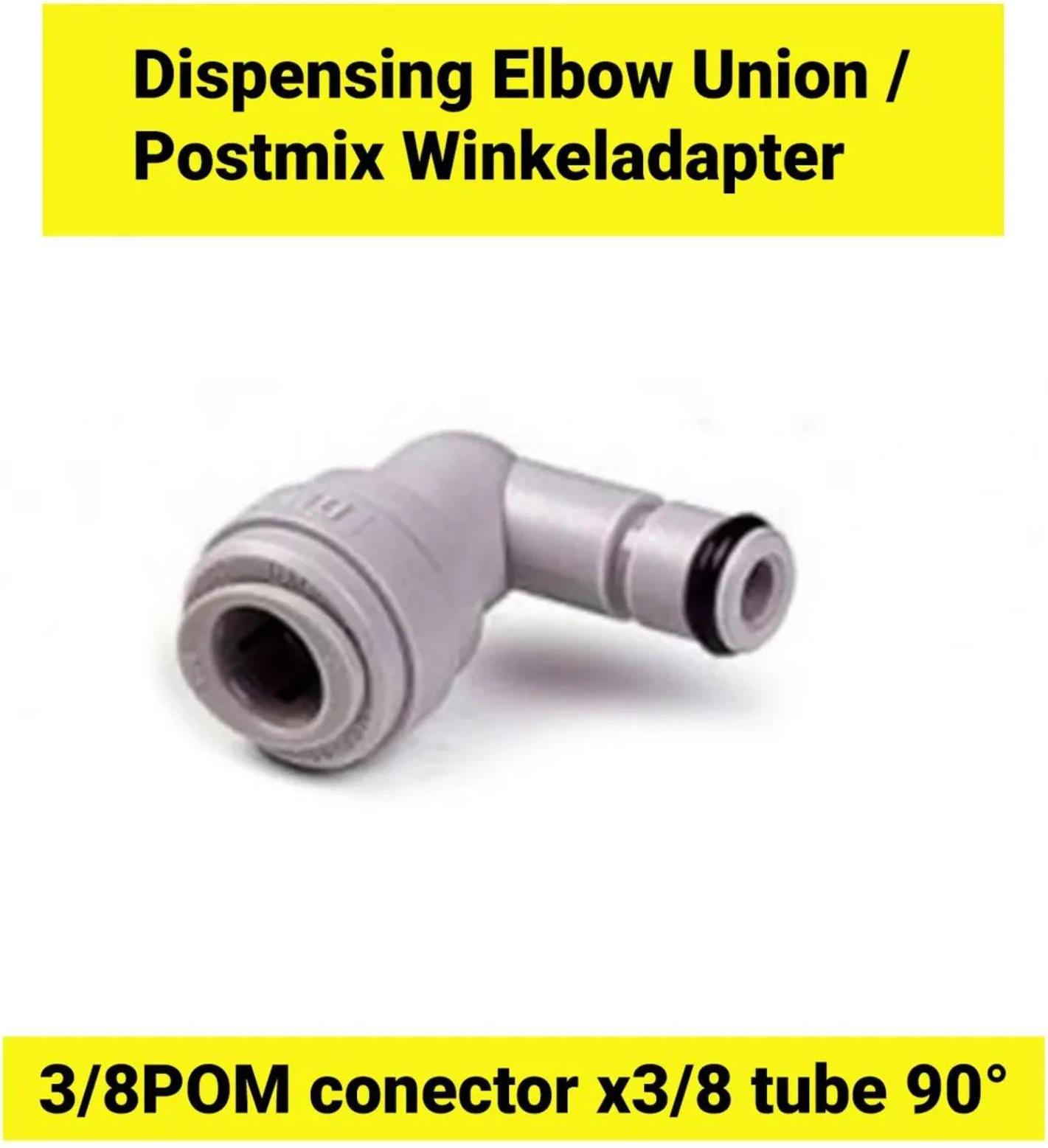 ich-zapfe Postmix Winkeladapter 3/8POM conector x 3/8 tube 90° 452545