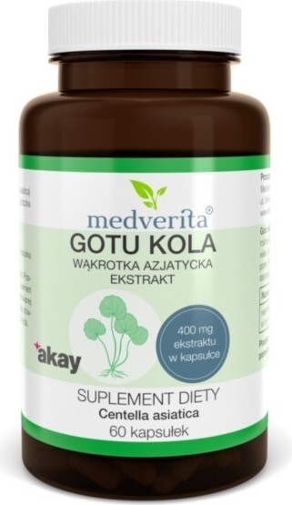 Medverita Centella Asiatica – Gotu Kola – 60 Kapseln – Pflanzliches Supplement
