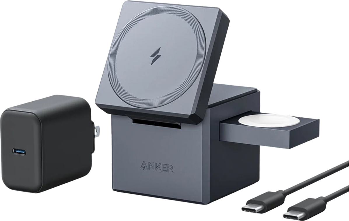 Anker Innovations Y1811G11 nabíjačka mobilných zariadení Slúchadlá, smartfón, inteligentné hodinky Black AC, USB Bezdrôtové nabíjanie Rýchle nabíjanie v interiéri