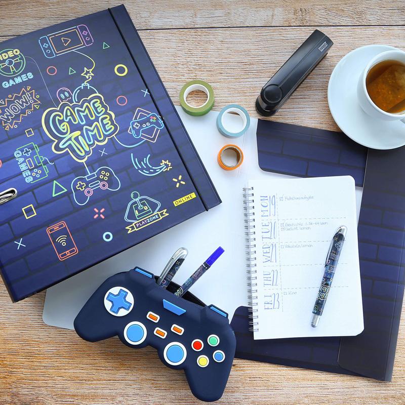 ONLINE Schreibgeräte ONLINE® magiXX Fun Game Pad Gelschreiber Motiv 0,7 mm, Schreibfarbe: blau, 1 St. 35408/3D