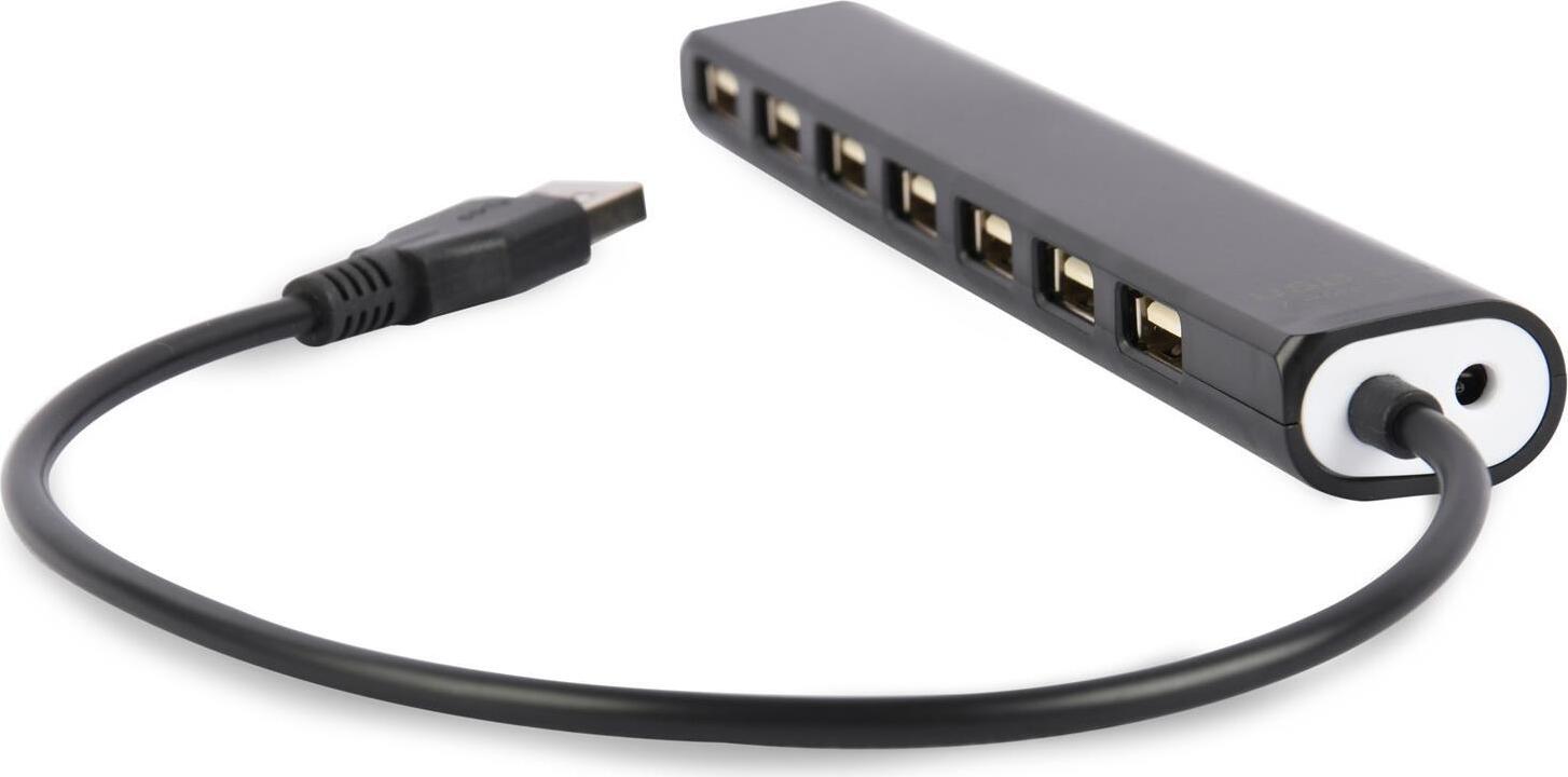 gembird USB 2.0 7-portový rozbočovač, čierny