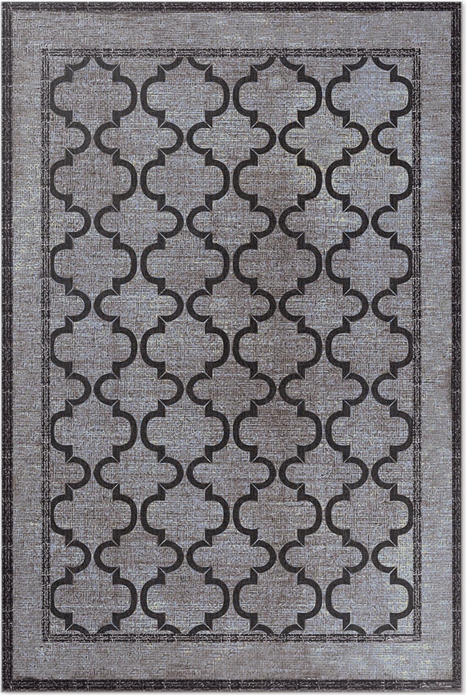 Marokko-Stil Nachahmung von Dekostoffen - Vinylteppich - 140x210 cm - Indoor Teppich - Flur - Pflegeleicht - Modern