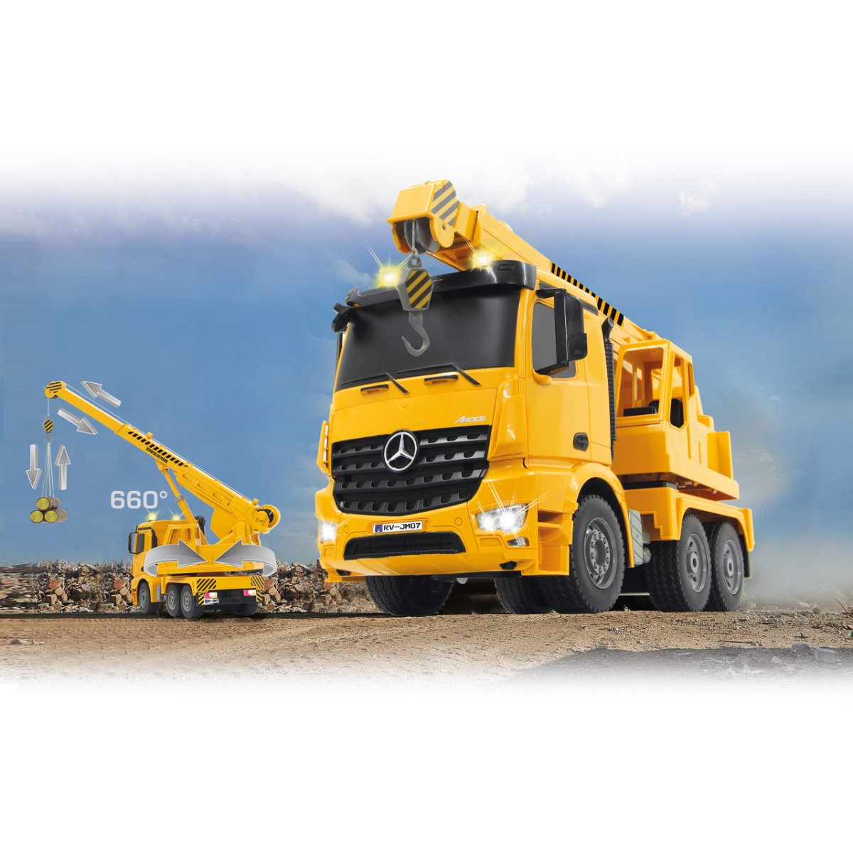 Jamara Germany Schwerlastkran Mercedes-Benz Arocs 1:20 2,4GHz 437174