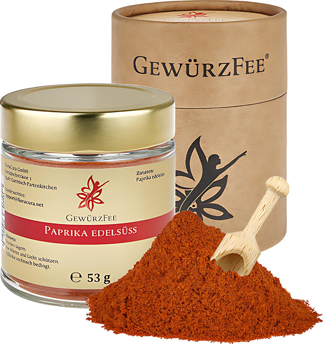 Gewürzfee® Paprika edelsüss im Schraubglas 1011021