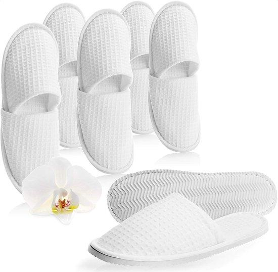 OEM 6 Paar Wafelpantoffel Größe 38/39, Hotel-Slipper, geschlossen 2026