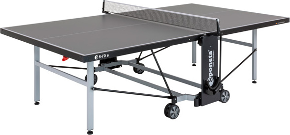 SPONETA S 5-70 e Schoolline Outdoor-Tischtennisplatte mit Netz, grau; 213.9110/L