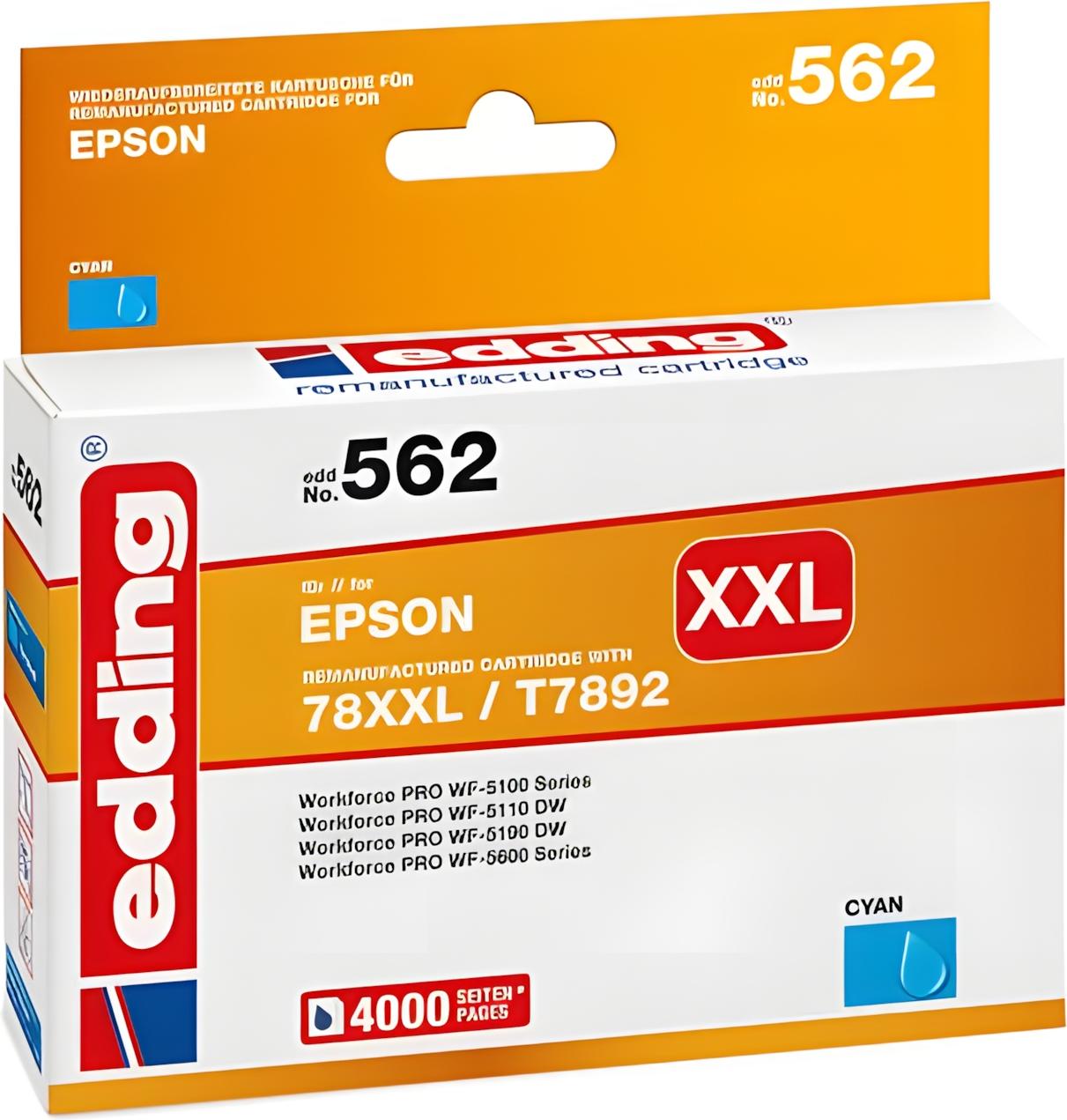 Edding EDD-562, Azúrová, 38 ml, 1 kusov, 4315 strany, Balenie po jednom kuse