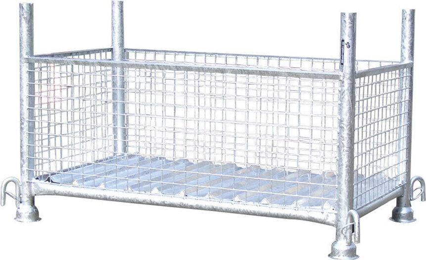 Schake Gitterboxpalette 1,5t Tragkraft 1,50x0,87x0,50m lackiert 50340-0