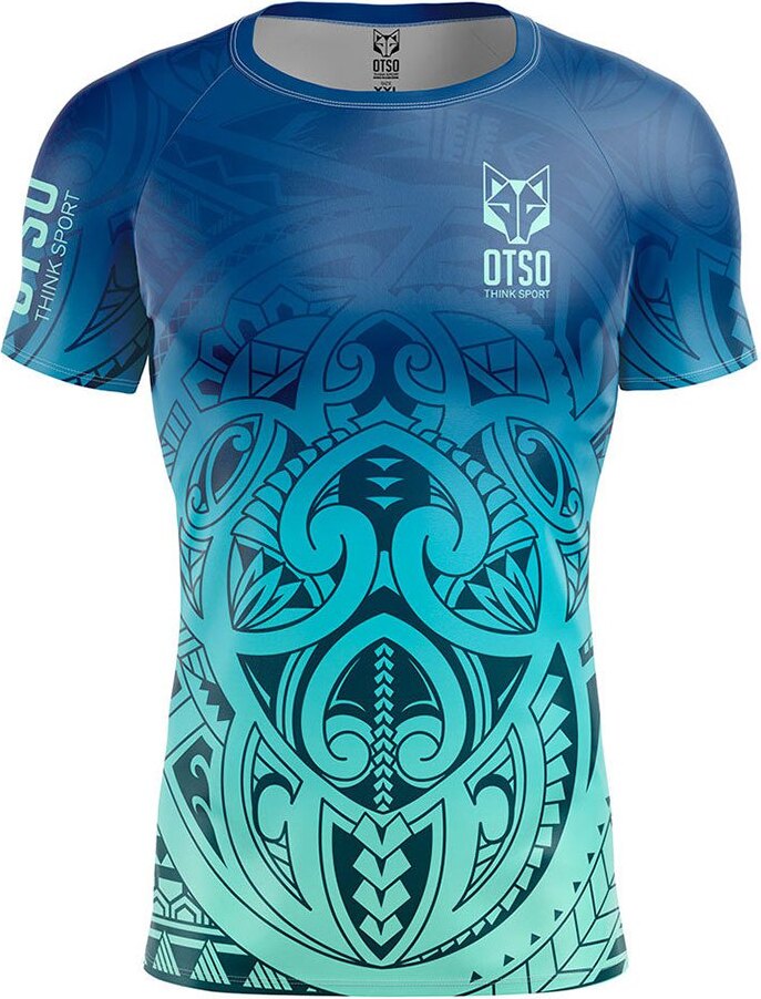 Otso Maori Tangaroa Kurzarm-t-shirt Blau S Mann Blau S SSS-TANGAROA23-MS