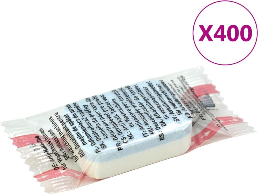 vidaXL Waschmaschinen-Tabs 400 St. Verhindern Kalk und Schmutz 51653