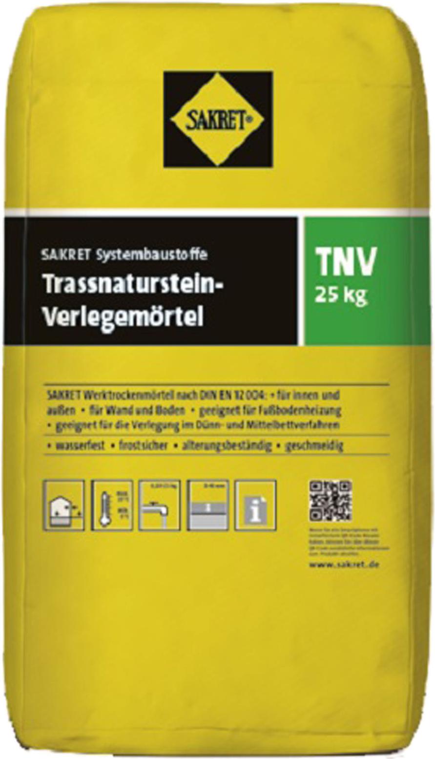 SAKRET Trass-Naturstein-Verlegemörtel TNV 25kg 16119