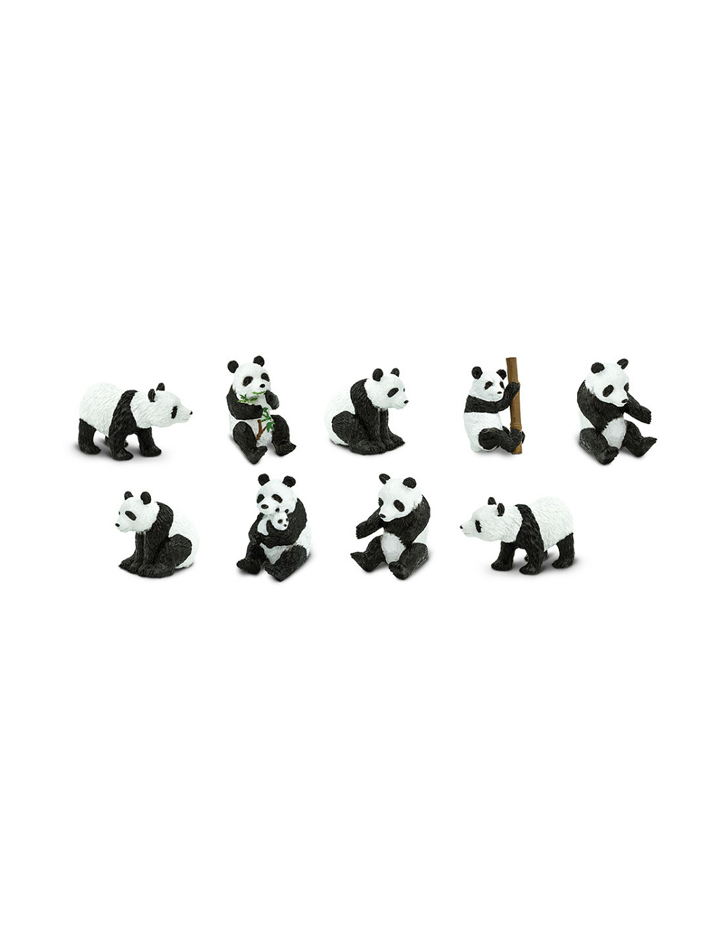 Safari Ltd Pandas TOOB, 3 Jahr(e), Pandas, Schwarz, Weiß 697304