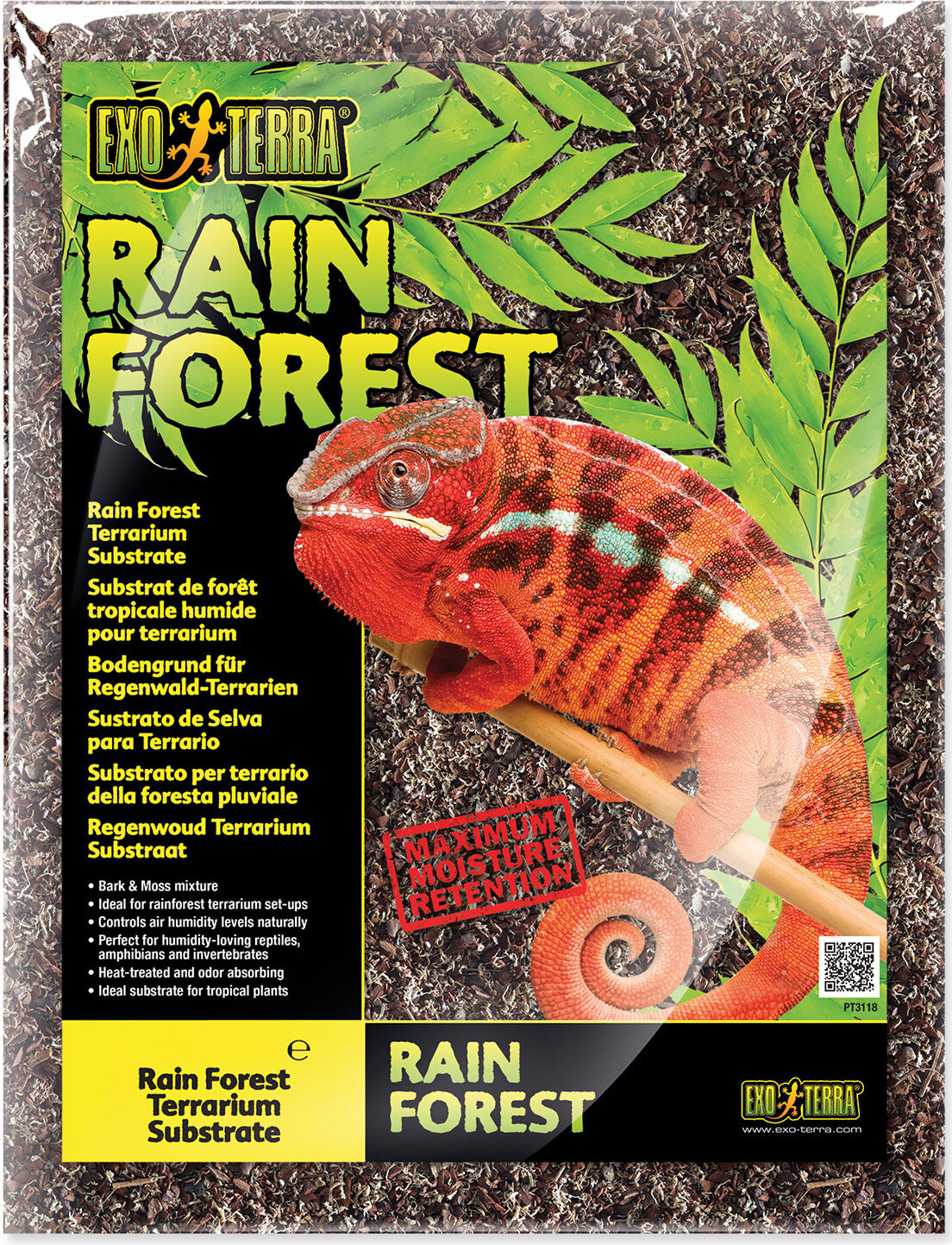 Exo Terra Seekiefer & Torfmoos Terrariumboden – Reduziert bakterielle Kontamination, fördert Häutung & reguliert Luftfeuchtigkeit HAPT3118