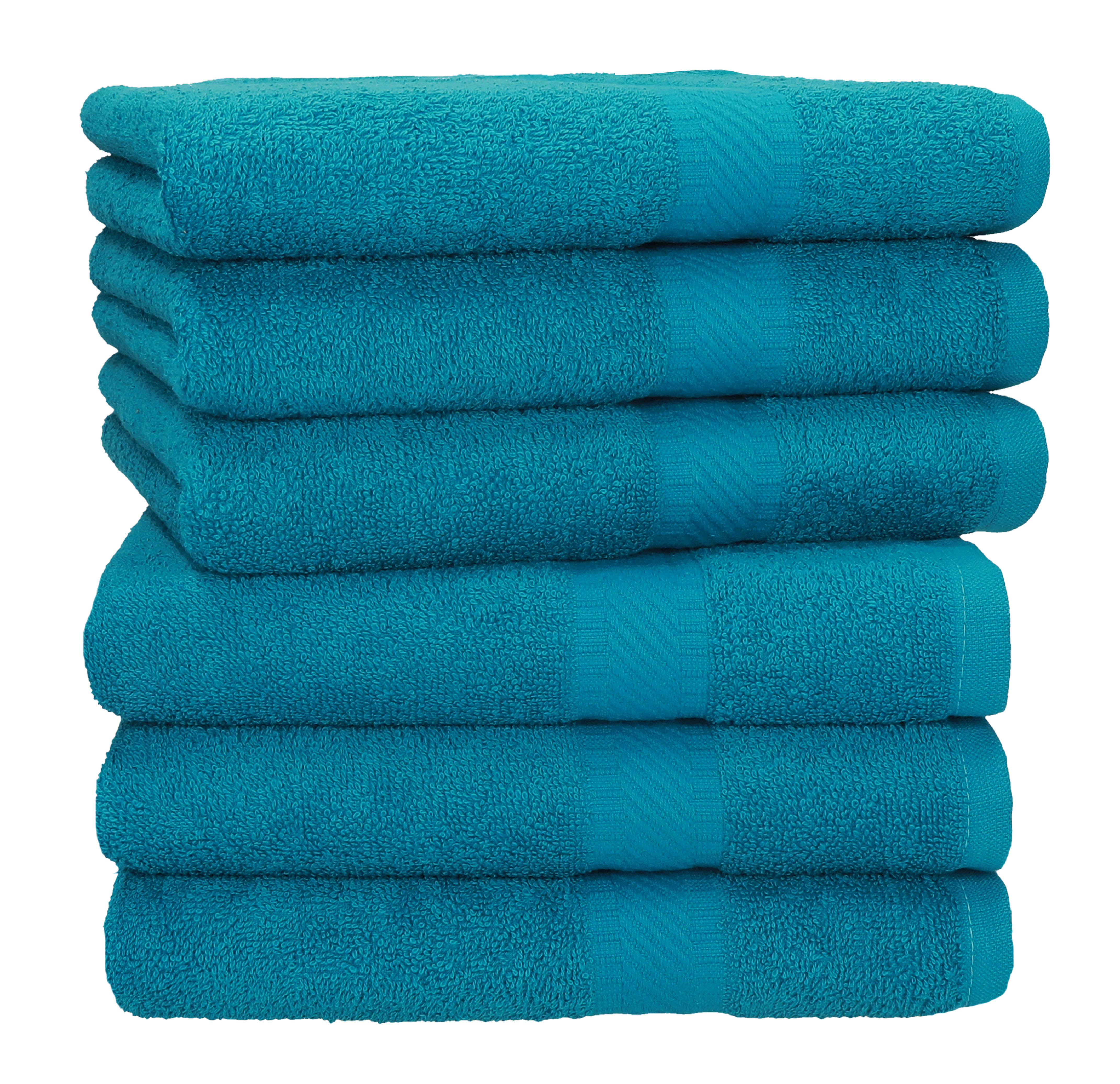 Betz 12er Handtuch Set Handtücher Duschtücher PALERMO Baumwolle grün & anthrazit 