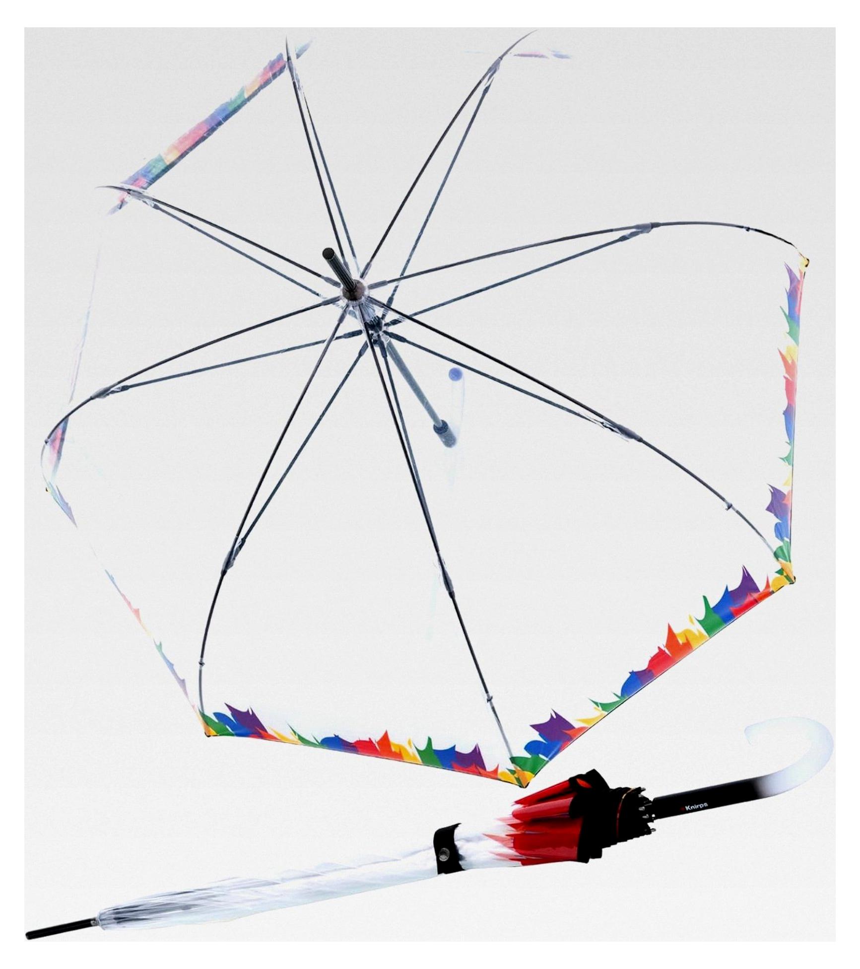 Markenlos Damen Glockenschirm transparent