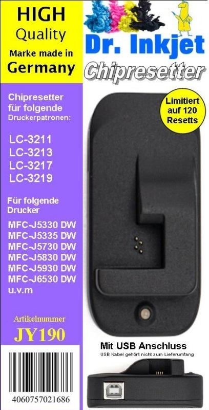 TTS JY190 - Chipresetter für LC-3211, LC-3213, LC-3217 & LC-3219 Druckerpatronenchips für 120x resetten