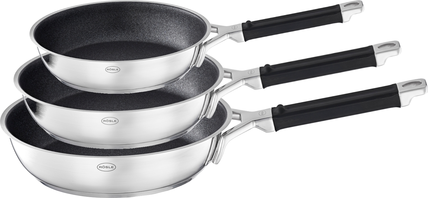 Rösle Silence®Pro Pfannen-Set 3tlg. 24, 28 & 32 cm